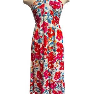 Floral Strapless Dress